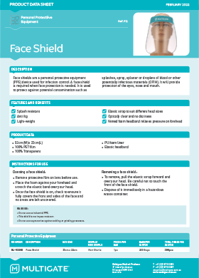 Adjustable Face Shield Flyer