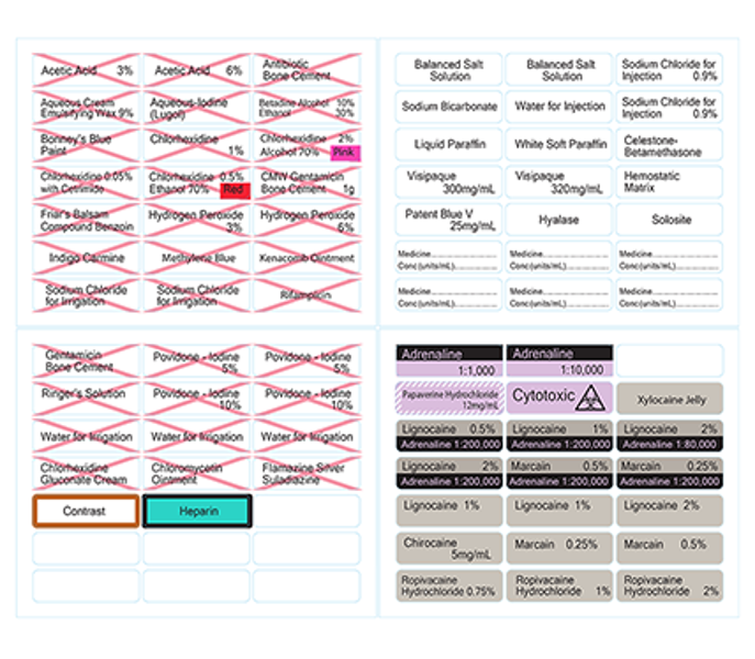 General Label Sheets