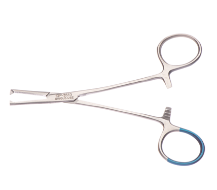 12.5cm Halsted Mosquito Forceps - Straight, 1:2 Teeth