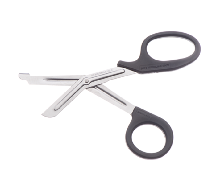Universal Scissors with Black Plastic Handle - 18cm