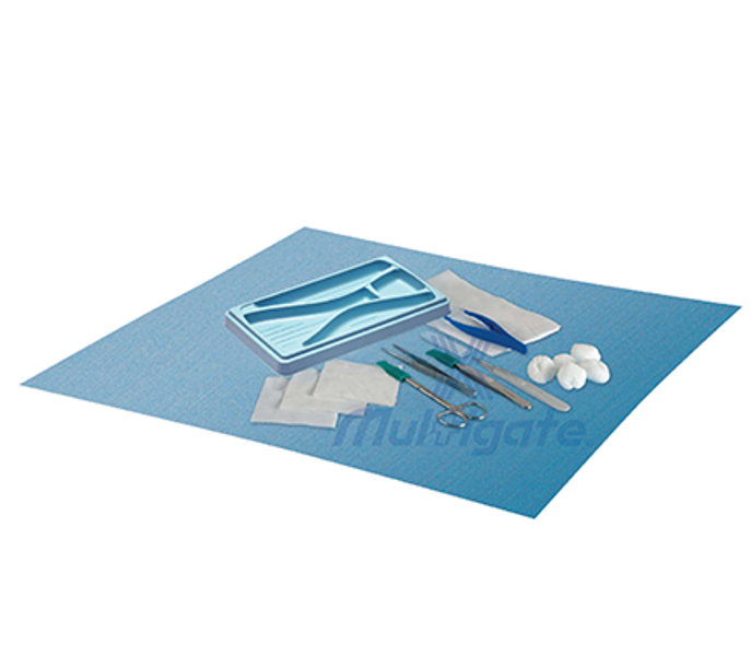 Suture Pack with Iris Scissors Mayo Hegar Needle Holder and Scalpel