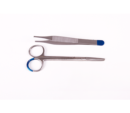 Suture Pack with Wagner Scissors and Adson Tissue Forceps