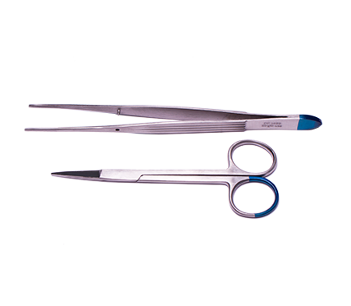 Suture Removal Pack with Iris Scissors and McIndoe Tissue Forceps
