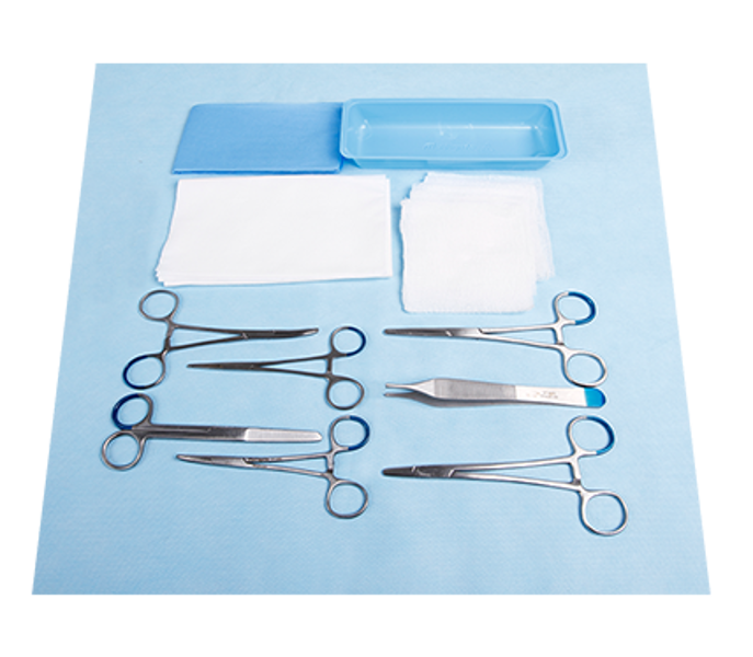 Suture Pack with Injection Tray