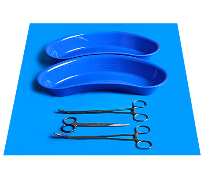 Delivery Set with Rochester-Pean Haemonstatic Forceps