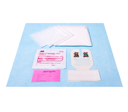IV Starter Kit with Paediatric Tegaderm IV Dressing  and IV Label
