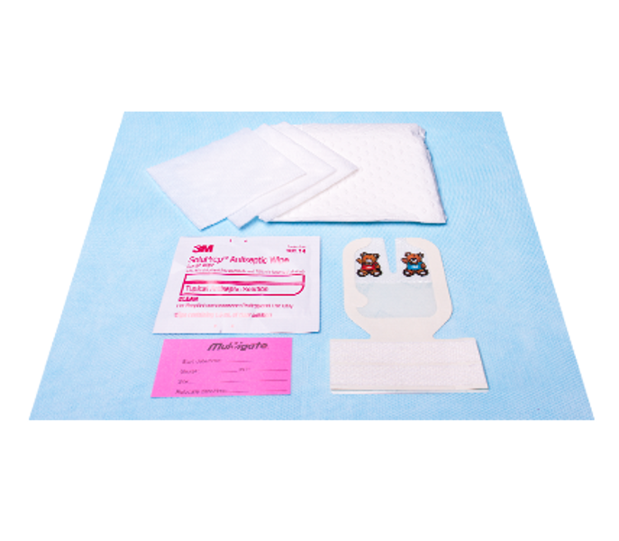 IV Starter Kit with Paediatric Tegaderm IV Dressing  and IV Label