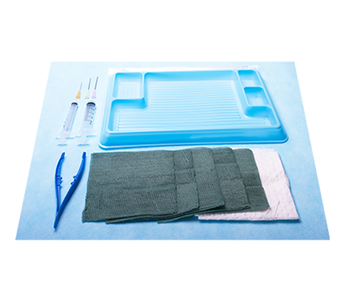 Anaesthetic Pack with Epidural Drape Needles and Syringe