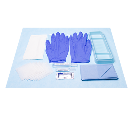 Catheter Procedure Pack with Powder free Nitrile Gloves