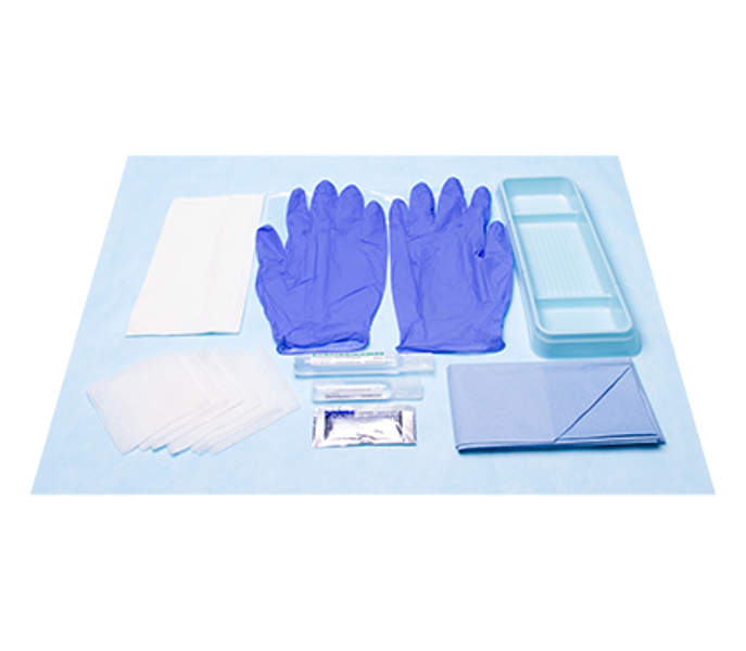 Catheter Procedure Pack with Powder free Nitrile Gloves