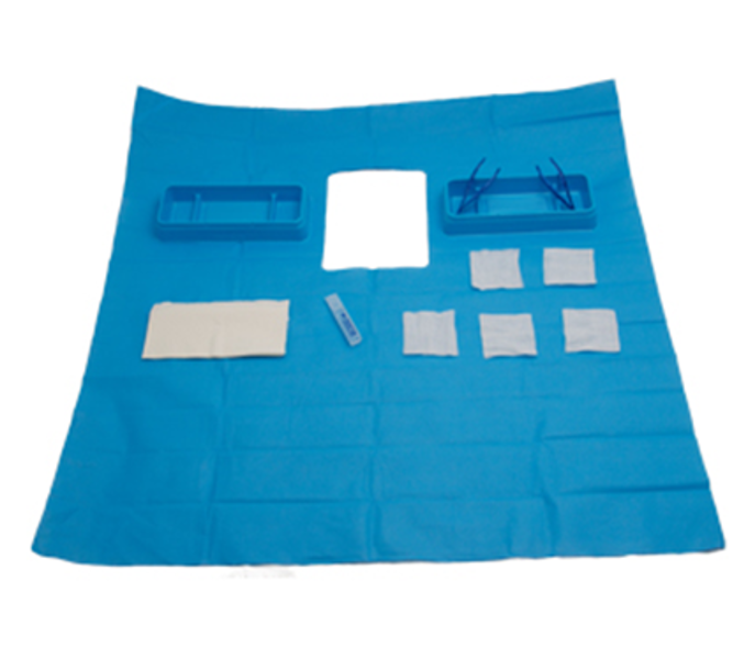 Catheter Procedure Pack with Crepe Drape