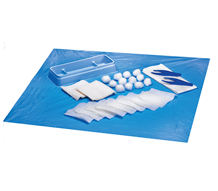 Dialysis Pack with Impervious Absorbent Drape
