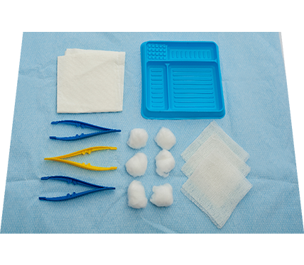 Basic Dressing Pack with Gauze Swabs and Cotton Balls
