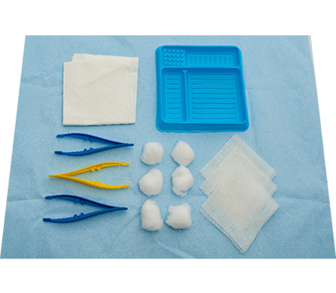 Basic Dressing Pack with Gauze Swabs and Cotton Balls