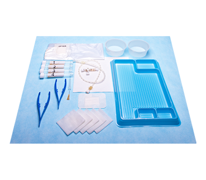 Universal Lumbar Puncture Kit with Specimen Tube plastic drape and Compose Island Dressing