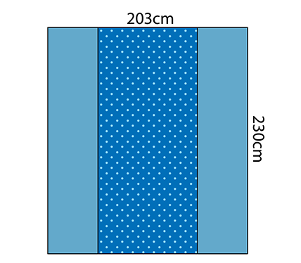 Back Table Cover - Reinforced Heavy Duty 203cm x 230cm
