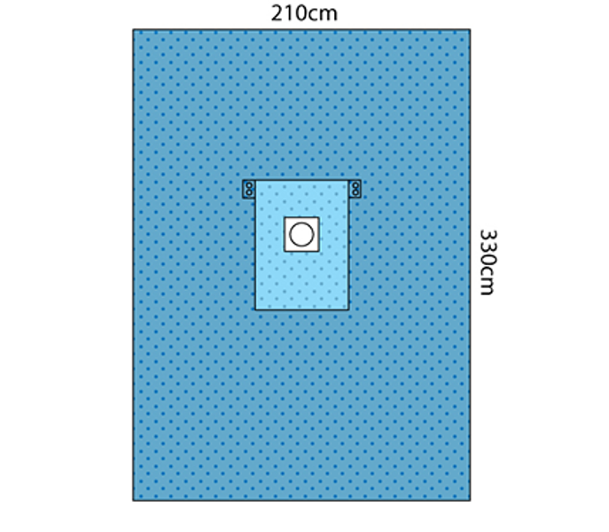 Hernia Drape with Elastomeric Aperture