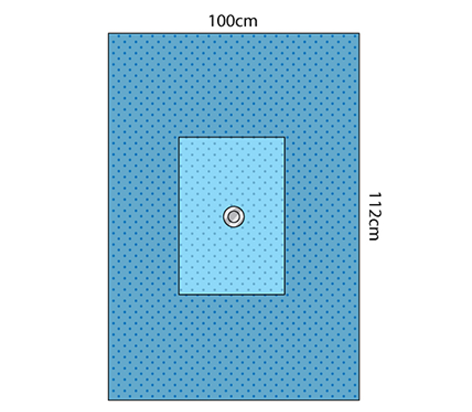 Brachial Angiography Drape - 100cm x 112cm