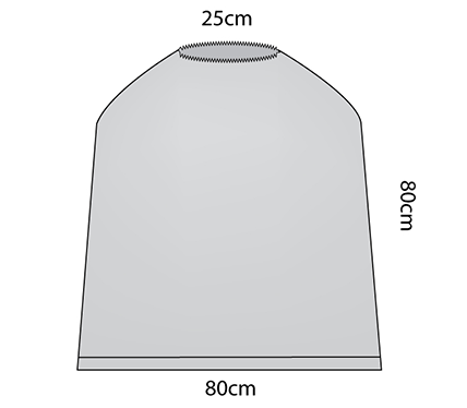 Leadscreen Cover with Elastic (25cm)