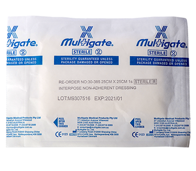 Interpose Non-Adherent Dressing 25cm x 25cm - Multigate