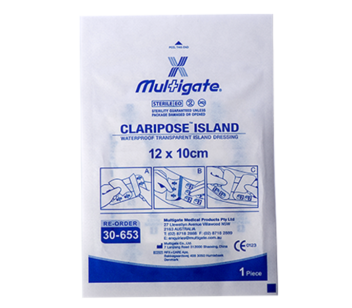 Claripose Adhesive Island Dressing 12cm x 10cm - Multigate