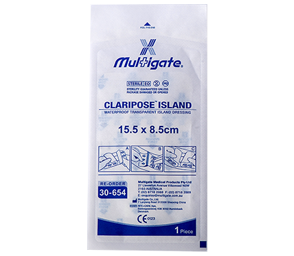 Claripose Adhesive Island Dressing 15.5cm x 8.5cm - Multigate