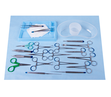 Plastic Surgery Tray with Instruments