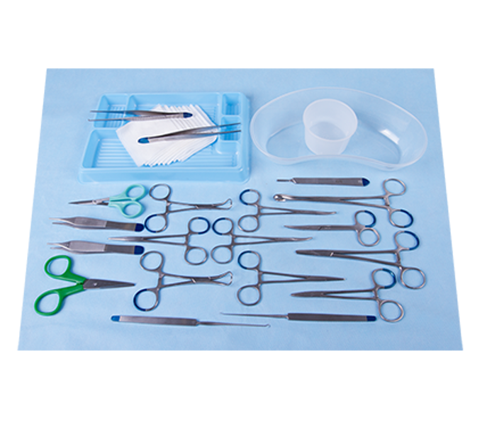 Plastic Surgery Tray with Instruments