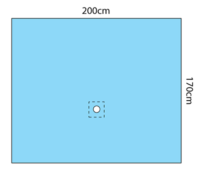 Brachial Angiography Drape - 200cm x 170cm