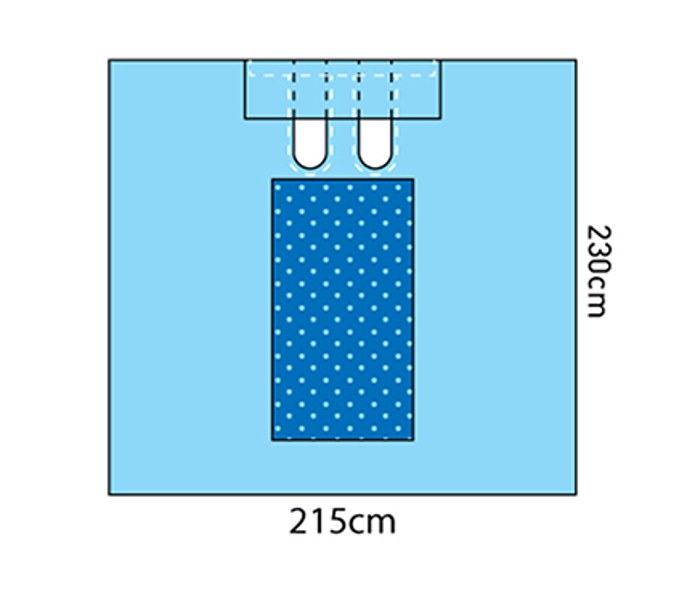 Cardiac Bilateral Split Drape