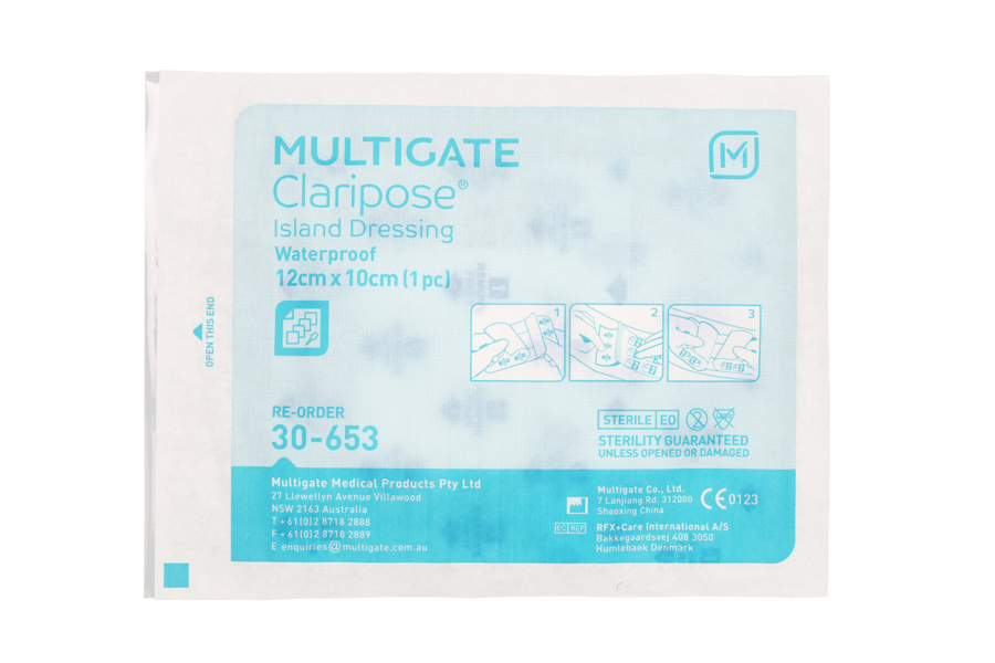 Claripose Adhesive Island Dressing 12cm x 10cm - Multigate