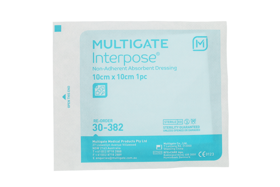 Interpose Non-Adherent Dressing 10cm x 10cm - Multigate