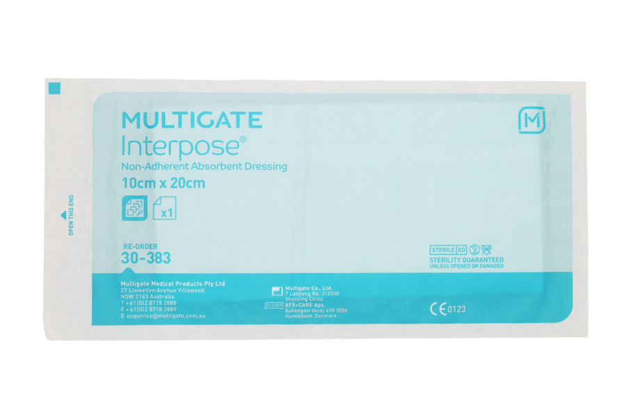Interpose Non-Adherent Dressing 10cm x 20cm - Multigate