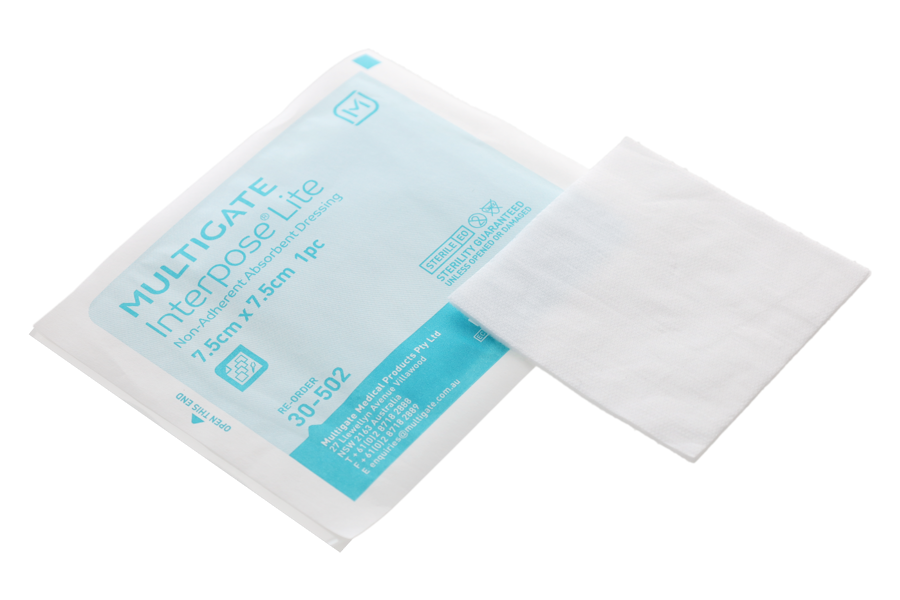 Interpose Lite Non-Adherent Dressing 7.5cm x 7.5cm
