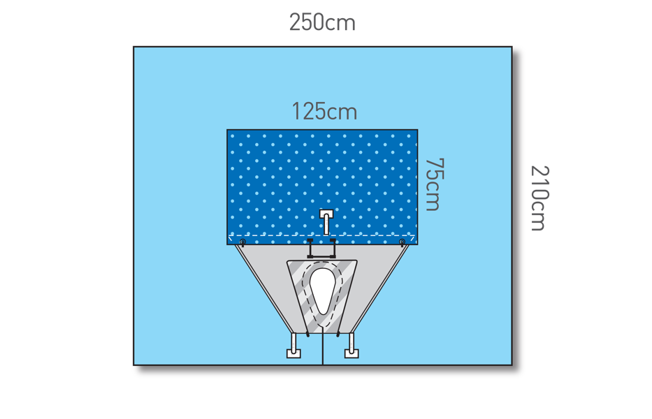 Drape Shoulder Arthtoscopy with pouch 250cm x 210cm